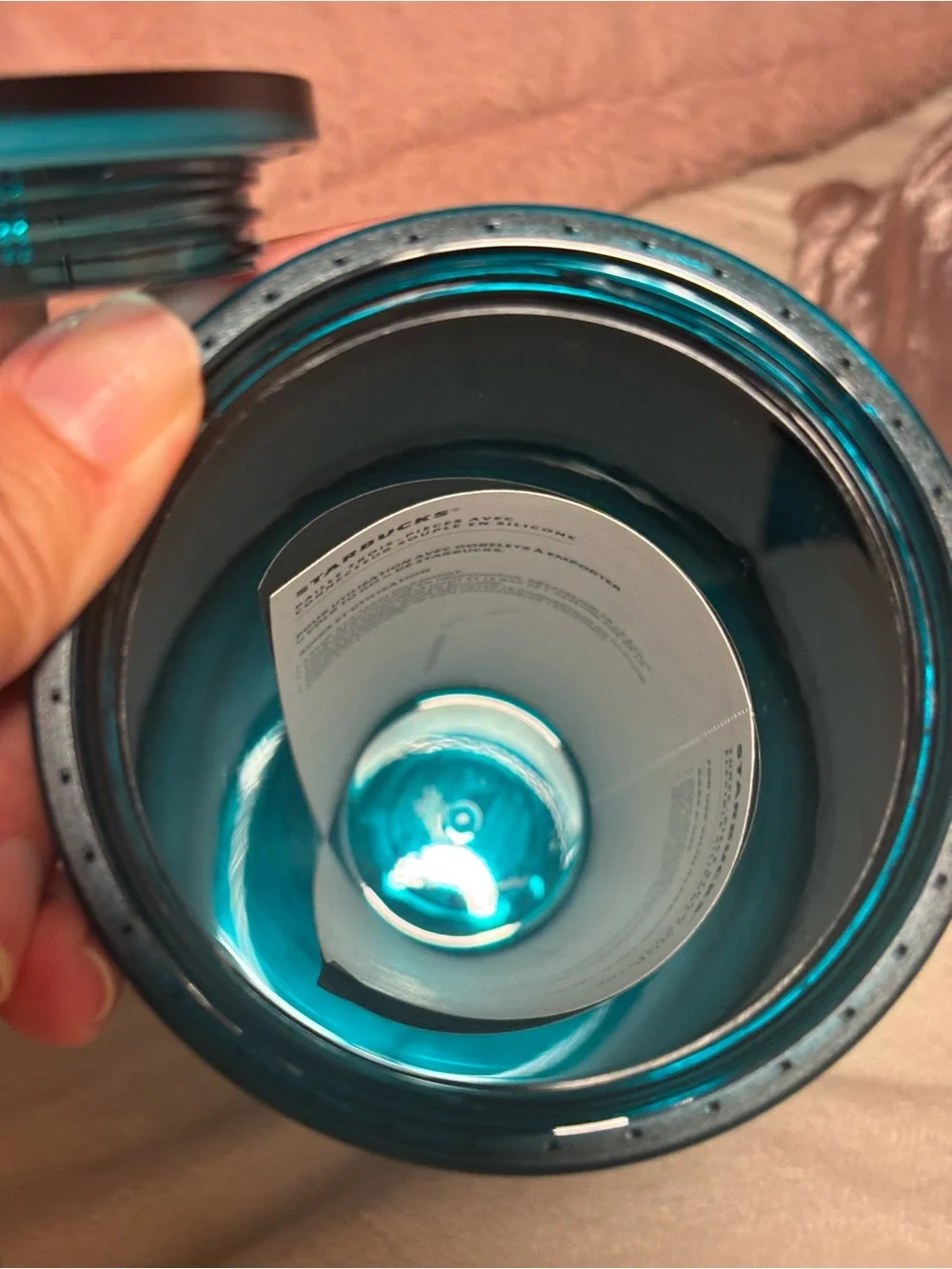 NWT Starbucks Green Mermaid Tail metallic foil Tumbler 2025 Summer straw topper